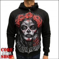 Толстовка Сарана - Muerte (black) на молнии