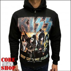 Толстовка Kiss - End of the Road (world tour) на молнии