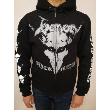 Толстовка- Venom-"Black Metal" (666, pentagram and cross) на молнии