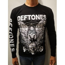 Футболка з довгим рукавом-Deftones (Owl and Skull)