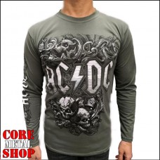 Лонгслив AC/DC - Hells Bells (олива)