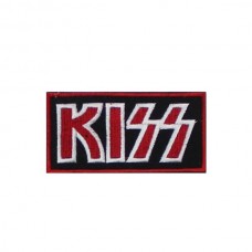 Нашивка вышитая Kiss