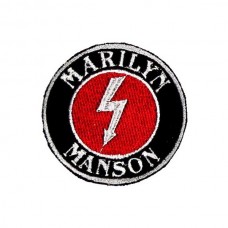 Нашивка вышитая Marilyn Manson круглая
