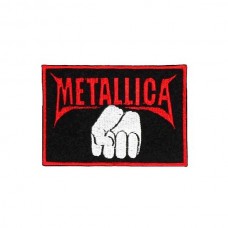 Нашивка вышитая Metallica кулак