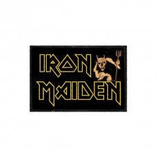 Нашивка вышитая Iron Maiden с чертом