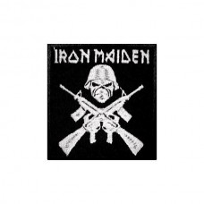 Нашивка вышитая Iron Maiden с автоматами