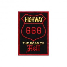 Нашивка вышитая 666 Highway