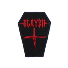 Нашивка вышитая Slayer гроб
