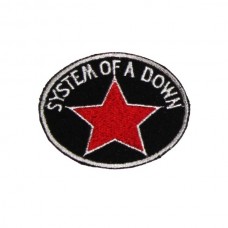 Нашивка вышитая System Of A Down Red Star