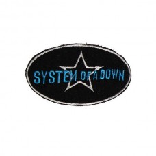 Нашивка вышитая System Of A Down Black Star
