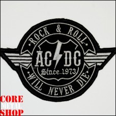 Нашивка AC/DC Rock N Roll Will Never Die