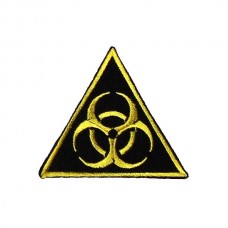 Нашивка вышитая Biohazard треугольная