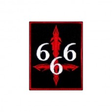 Нашивка вышитая 666