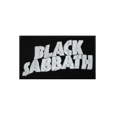 Нашивка вышитая Black Sabbath White Logo