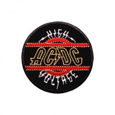 Нашивка вышитая AC DC - High Voltage