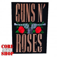 Нашивка наспинная Guns N` Roses (револьверы и розы)