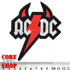 Нашивка AC/DC (red horns and lightning)