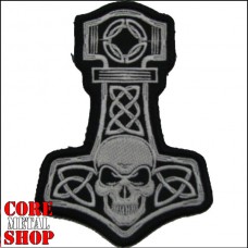 Нашивка Молот Тора с черепом (Thors Hammer with skull)