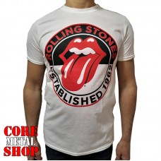Футболка Rolling Stones - Established 1962 (белая)