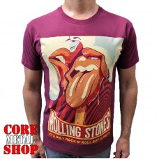 Футболка Rolling Stones - It's Only Rock And Roll (бордовая)