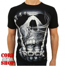Футболка Skull and Sign of the Horns (светится в темноте)