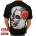 Футболка  Muerte (silver hair with rose) 